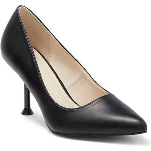 HALSTON | Black Pointed Toe Heels